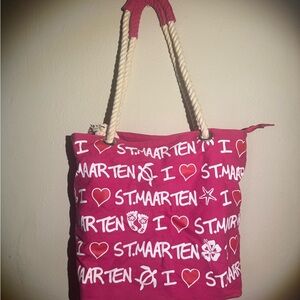 Pink St. Maarten Tote Bag